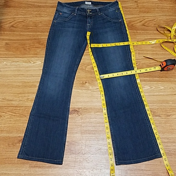 Hudson Jeans Denim - HUDSON DENIM DARK WASH FADED BOOTCUT JEANS 28x30